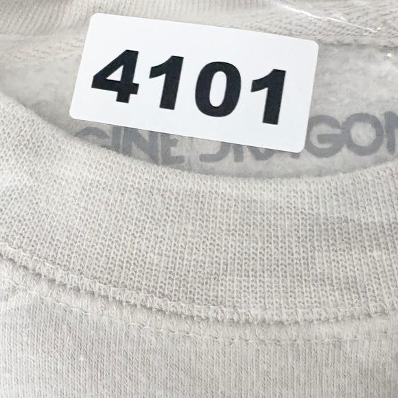 Imagine Dragons Mercury World Tour 2022 Crewneck Sweatshirt Medium Beige Stains - Picture 11 of 12